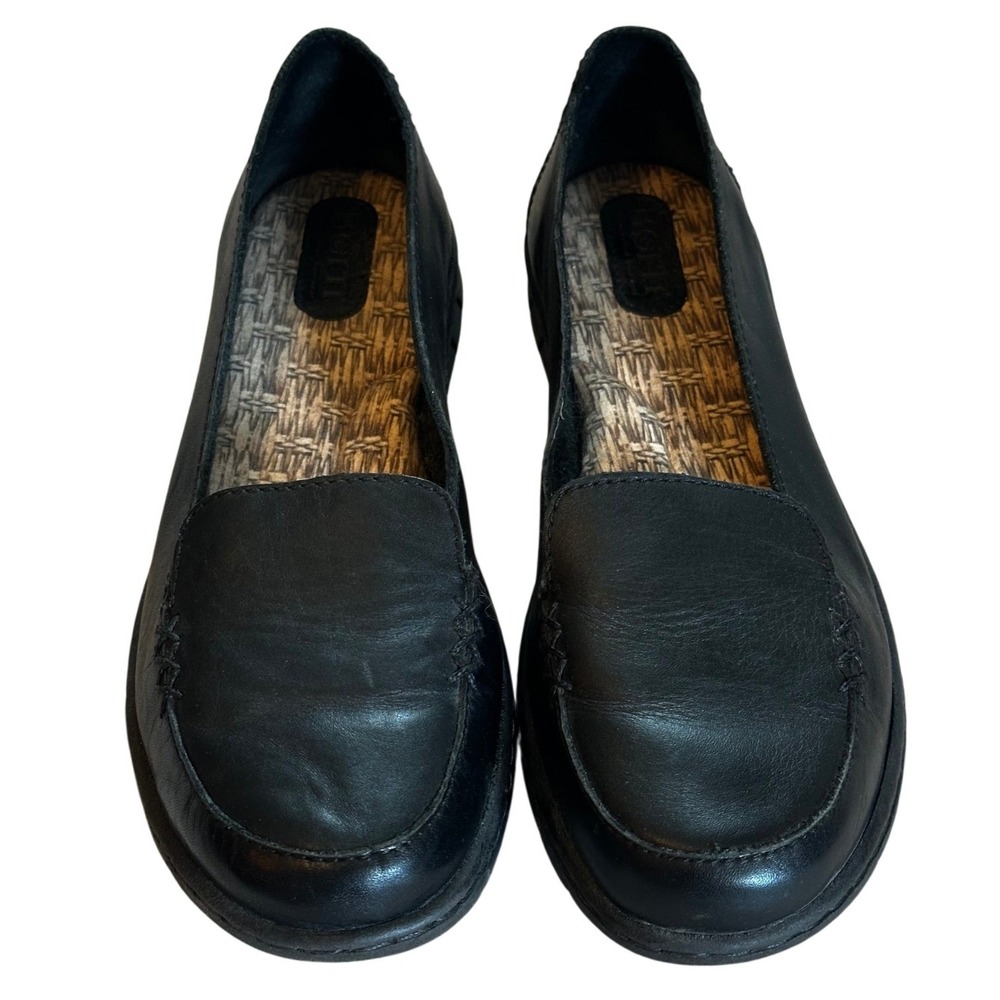 Born Black Leather Loafers Women's 9.5 / 41 - Picture 3 of 5